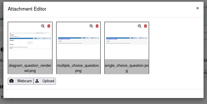 The attachment editor
